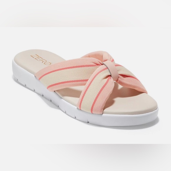 Cole Haan Shoes - Cole Haan Zerogrand Flat Knotted Slide Sandals size 8 EUC